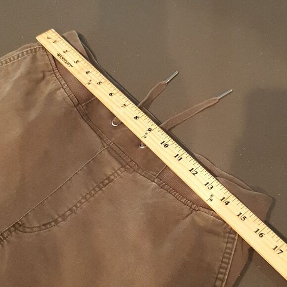 Divided Olive Green Cargo Pants with Drawstring Waist - Picture 8 of 14